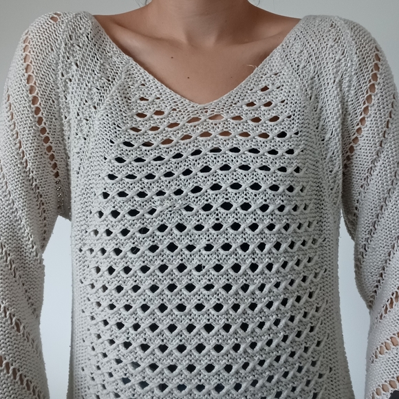 ⛔SOLD⛔Loose Knit Cream Sweater - Picture 12 of 12